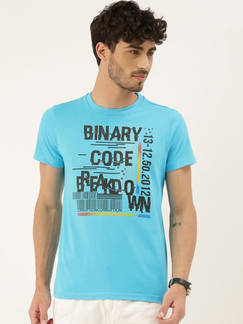 QUANCIOUS Men Turquoise Blue & Black Organic Cotton Printed Round Neck Sustainable T-shirt
QUANCIOUS Men Turquoise Blue & Black Organic Cotton Printed Round Neck Sustainable T-shirt
