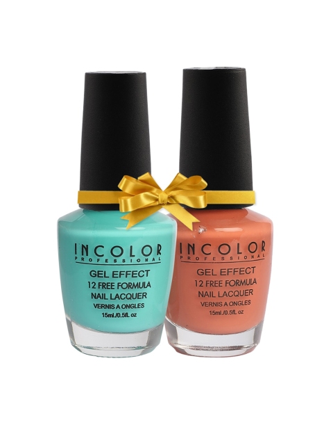 INCOLOR Set of 2 Gel Effec Matte Nail Enamel Combo 15 - 87 & 101 - 15 ml each, Sea green
INCOLOR Set of 2 Gel Effec Matte Nail Enamel Combo 15 - 87 & 101 - 15 ml each, Sea green