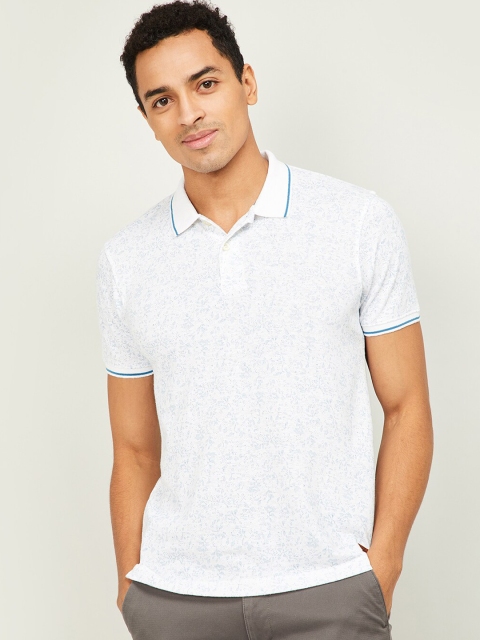 CODE by Lifestyle Men White Blue Printed Pure Cotton Polo Collar Pure Cotton T-shirt
CODE by Lifestyle Men White Blue Printed Pure Cotton Polo Collar Pure Cotton T-shirt