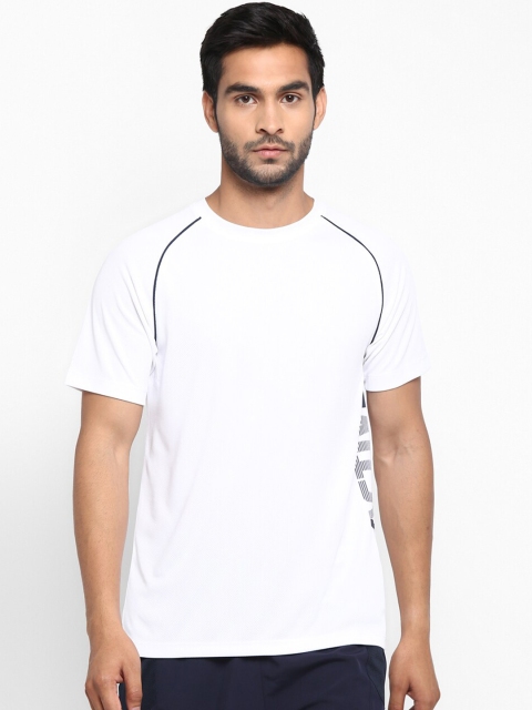 UCLA Men White Printed Round Neck T-shirt