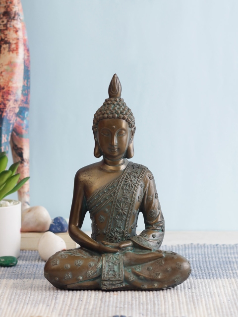 TAYHAA Brown Buddha Showpiece