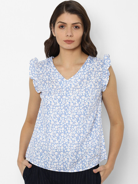 Allen Solly Woman Blue Floral Printed Regular Top
Allen Solly Woman Blue Floral Printed Regular Top