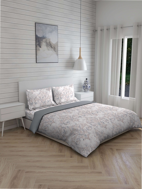 Boutique Living India Grey & White Printed Pure Cotton 120 GSM Double King Bedding Set
Boutique Living India Grey & White Printed Pure Cotton 120 GSM Double King Bedding Set