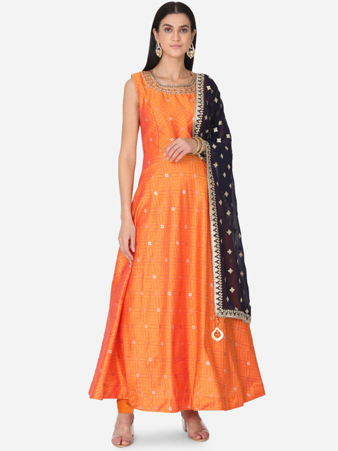 BOMBAY SELECTIONS Women Orange Printed Kurta with Pyjamas & Dupatta
BOMBAY SELECTIONS Women Orange Printed Kurta with Pyjamas & Dupatta