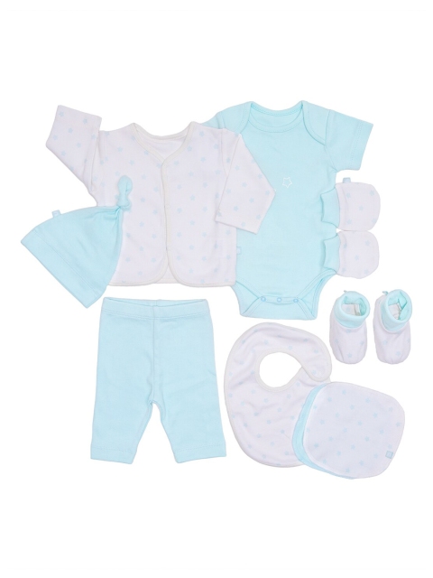 Nino Bambino Infant Boys Pack Of 8 Blue & White 100% Organic Cotton Apparel Gift Set
Nino Bambino Infant Boys Pack Of 8 Blue & White 100% Organic Cotton Apparel Gift Set