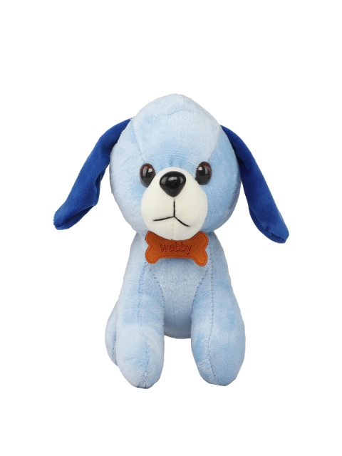 Webby Kids Blue & White Standing Pup Soft Toy
