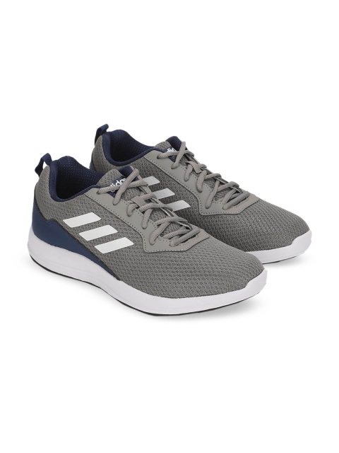 ADIDAS Men Grey & Blue Synthetic and Mesh Soar M Running Shoes