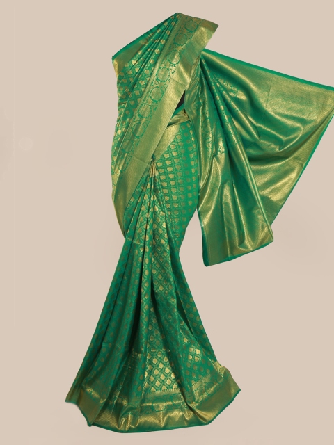 Pothys Green Pure Silk Woven Design Banarasi Saree