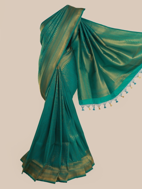 Pothys Green Woven Design Banarasi Saree