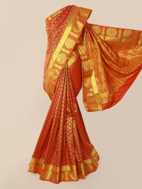 Pothys Red Pure Silk Woven Design Kanjeevaram Saree