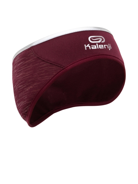 Kalenji By Decathlon Unisex Burgundy & White Printed Running Band