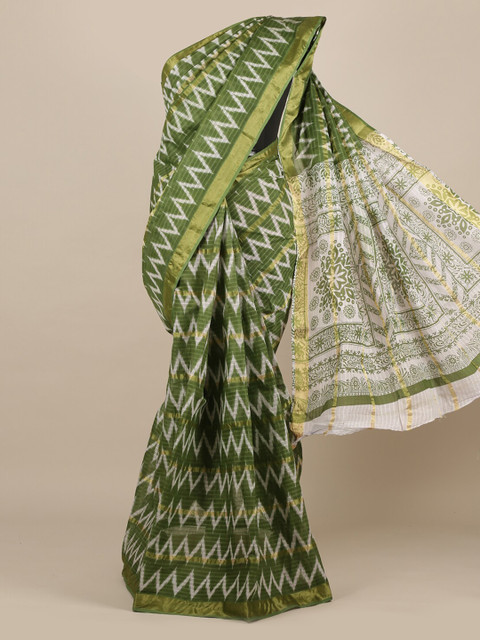 Pothys Green Printed Pure Cotton Saree
Pothys Green Printed Pure Cotton Saree