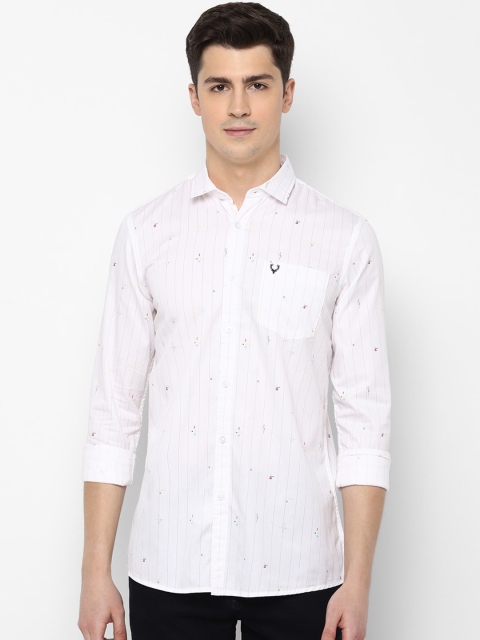 Solly Jeans Co. Men White Regular Fit Striped with Micro Ditsy Print Pure Cotton Shirt
Solly Jeans Co. Men White Regular Fit Striped with Micro Ditsy Print Pure Cotton Shirt