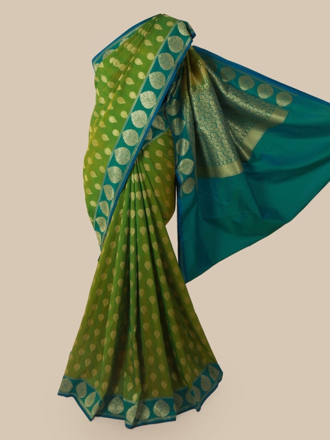 Pothys Green Pure Silk Woven Design Banarasi Saree
