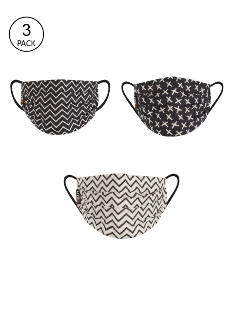 LIVE IT SAFE Pack Of 3 Black Cotton 4-Ply Reusable Cloth Face Masks With Nano Technology
LIVE IT SAFE Pack Of 3 Black Cotton 4-Ply Reusable Cloth Face Masks With Nano Technology
