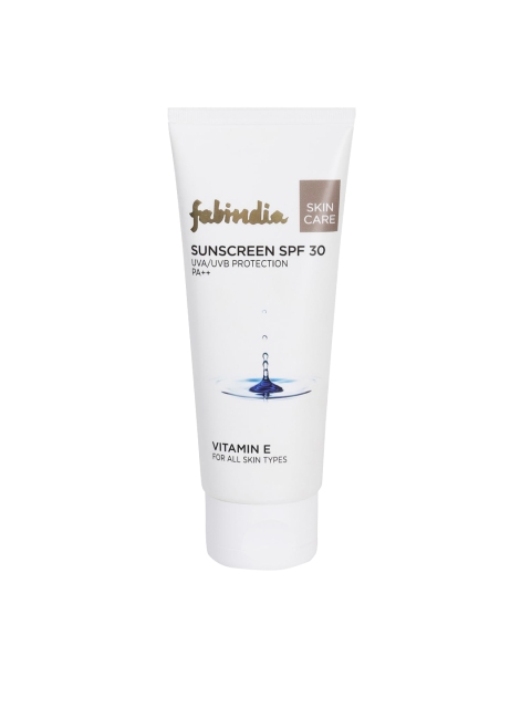Fabindia Vitamin E Sunscreen SPF 30 120ml, White