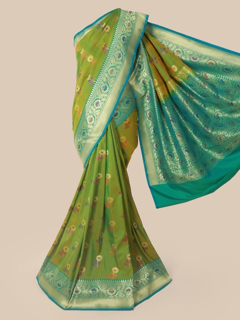 Pothys Green Pure Silk Woven Design Banarasi Saree