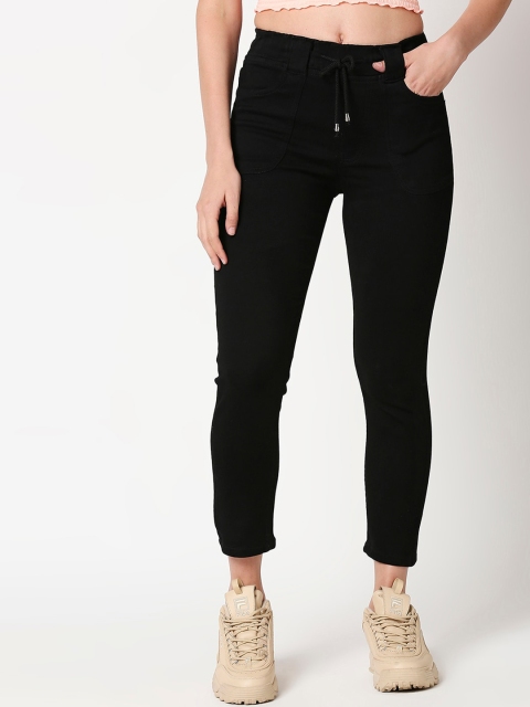 AMMARZO Women Black Slim Fit Jeans