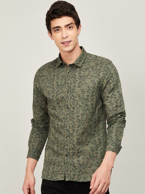 CODE by Lifestyle Men Olive Green Regular Fit Printed LINFLO Cotton Linen Casual Shirt
CODE by Lifestyle Men Olive Green Regular Fit Printed LINFLO Cotton Linen Casual Shirt