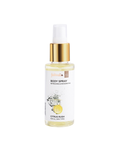 Fabindia Aromatherapy Citrus Rush Body Spray 100ml, Transparent