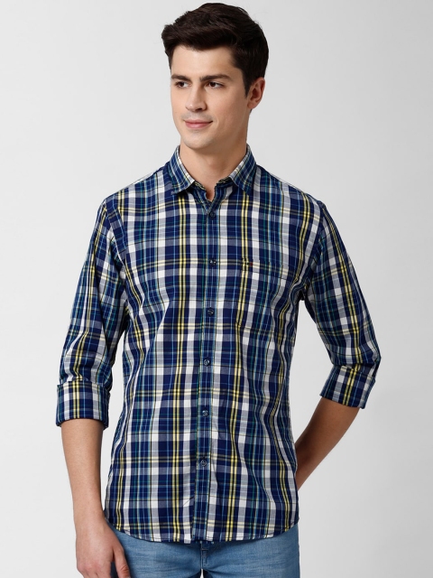 Peter England Casuals Men Navy Blue & White Slim Fit Checked Pure Cotton Casual Shirt
Peter England Casuals Men Navy Blue & White Slim Fit Checked Pure Cotton Casual Shirt