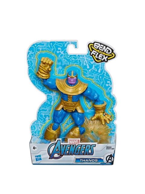 Hasbro Boys Blue & Gold-Toned Avengers Bend & Flex Thanos Action Figure