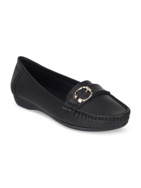 ELLE Women Navy Blue Solid Loafers