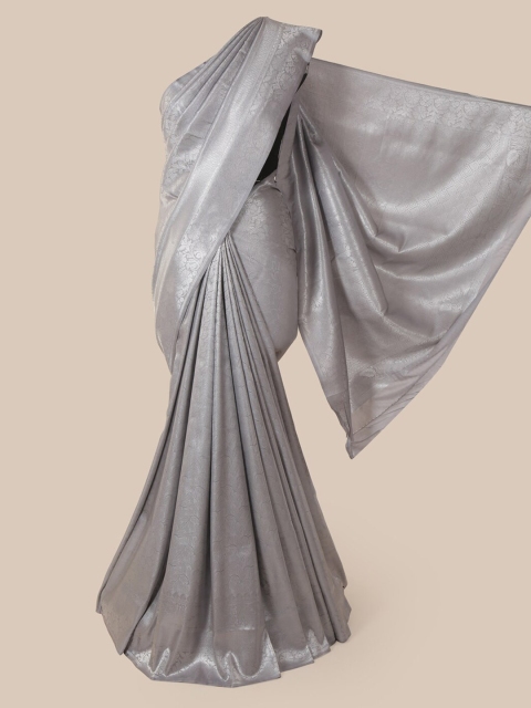 Pothys Grey Pure Silk Woven Design Banarasi Saree
