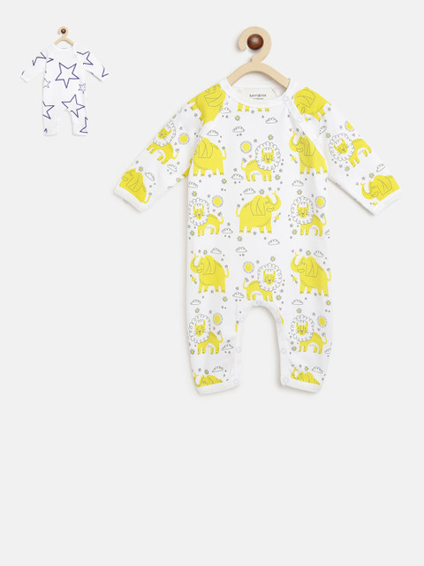 berrytree Infants Pack Of 2 Printed Slim-Fit Organic Cotton Sustainable Romper, Yellow
berrytree Infants Pack Of 2 Printed Slim-Fit Organic Cotton Sustainable Romper, Yellow