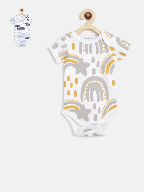 berrytree Infant Kids Pack Of 2 Navy Blue Printed Slim-Fit Organic Cotton sustainable Bodysuits
berrytree Infant Kids Pack Of 2 Navy Blue Printed Slim-Fit Organic Cotton sustainable Bodysuits