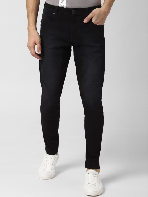 Peter England Casuals Men Black Skinny Fit Mid-Rise Clean Look Stretchable Jeans