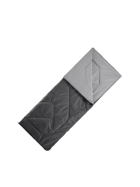 Quechua By Decathlon Unisex Charcoal Grey Printed Camping Sleeping Bag Arpenaz 15
