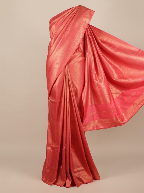 Pothys Pink Woven Design Jute Silk Saree