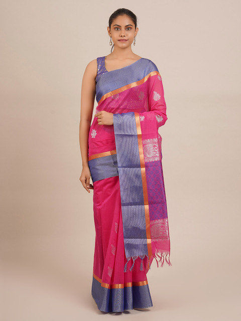 Pothys Pink Woven Design Silk Cotton Saree 
Pothys Pink Woven Design Silk Cotton Saree