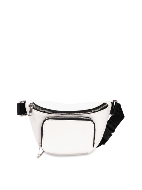 FOREVER 21 Women White Solid Waist Pouch