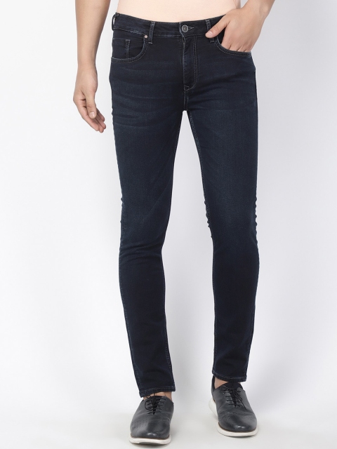 Blackberrys Men Navy Blue Skinny Fit Low-Rise Clean Look Jeans