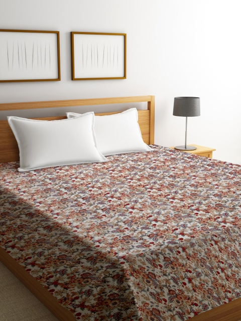 Rajasthan Decor Off-White & Brown Floral Block Printed Cotton Jaipuri Kantha Double Bed Cover
Rajasthan Decor Off-White & Brown Floral Block Printed Cotton Jaipuri Kantha Double Bed Cover