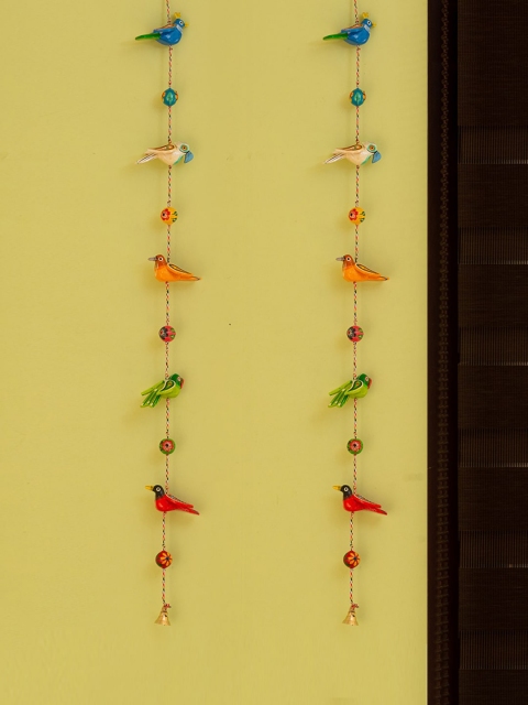 ExclusiveLane Set Of 2 Orange & Red Little Birdies Chilbil & Gular Wood Hand-Painted Decorative Toran
ExclusiveLane Set Of 2 Orange & Red Little Birdies Chilbil & Gular Wood Hand-Painted Decorative Toran