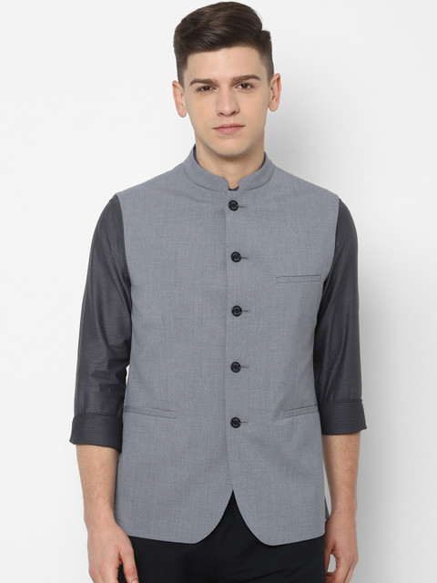 Allen Solly Men Grey Slim Fit Solid Nehru Jacket
Allen Solly Men Grey Slim Fit Solid Nehru Jacket