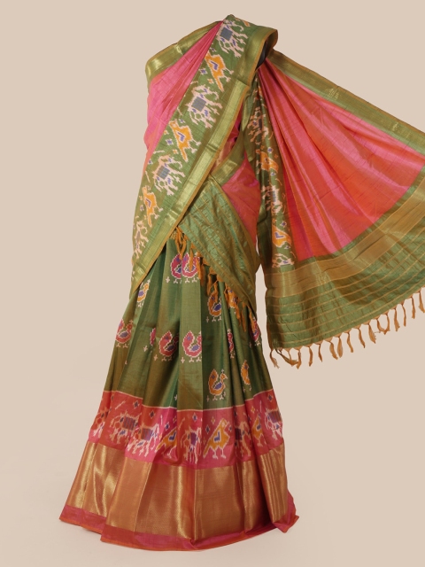 Pothys Multicoloured Printed Art Silk Lehenga Saree, Multi