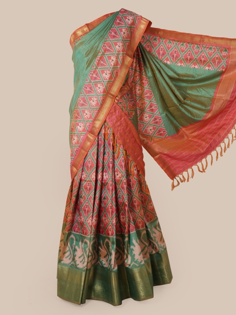 Pothys Green Woven Design Art Silk Saree