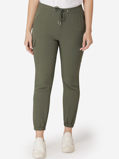 Mode by Red Tape Women Olive Green Tapered Fit Solid Cargo Joggers
Mode by Red Tape Women Olive Green Tapered Fit Solid Cargo Joggers