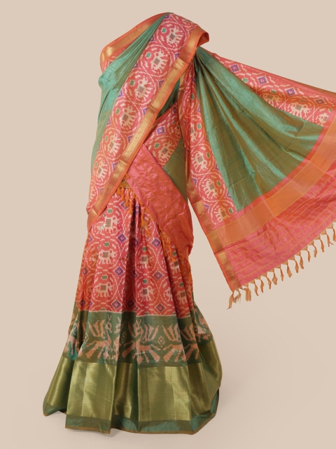 Pothys Multicoloured Printed Art Silk Half Saree, Multi