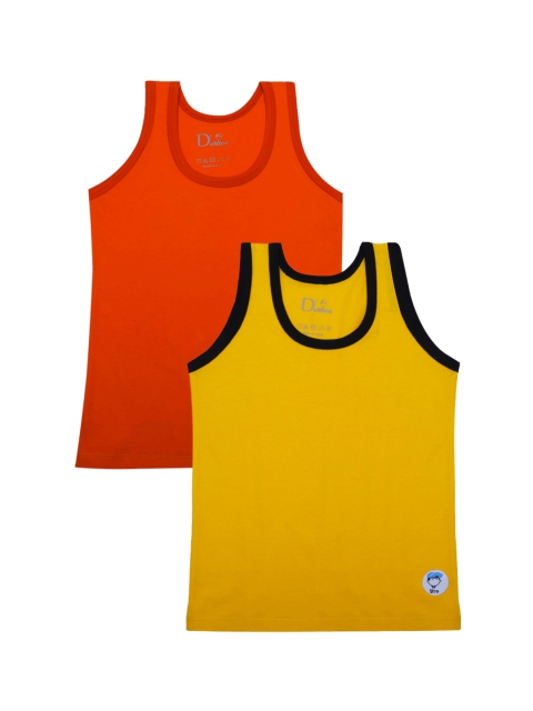 DChica Boys Pack Of 2 Assorted Cotton Innerwear Vests DCVSAP6745