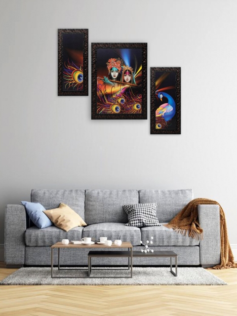Indianara Brown & Yellow Set of 3 Radha Krishna Framed Art Prints Without Glass, Blue
Indianara Brown & Yellow Set of 3 Radha Krishna Framed Art Prints Without Glass, Blue