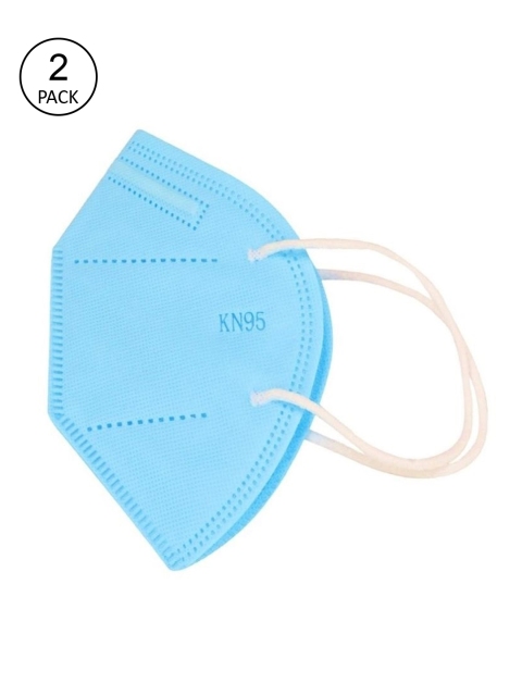 OOMPH Unisex Blue Pack Of 2 5-Ply Reusable Anti-Pollution KN95 Face Masks