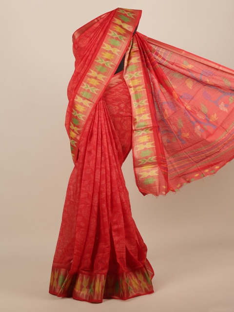 Pothys Red Woven Design Saree