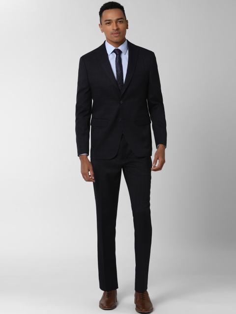 Peter England Elite Men Navy Blue Checked Slim-Fit Single-Breasted Two-Piece Formal Suit
Peter England Elite Men Navy Blue Checked Slim-Fit Single-Breasted Two-Piece Formal Suit