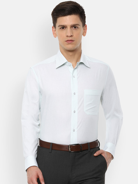 Louis Philippe Men Blue Regular Fit Solid Casual Shirt 
Louis Philippe Men Blue Regular Fit Solid Casual Shirt