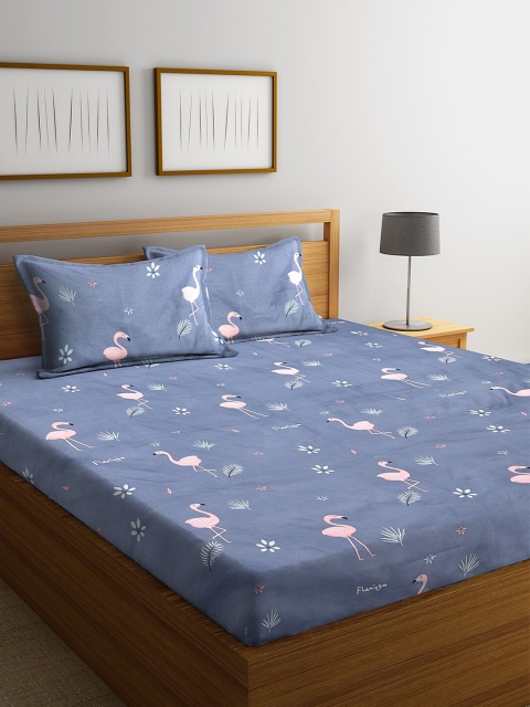 NEUDIS Grey & Pink Conversational 180 TC Polycotton 1 King Bedsheet with 2 Pillow Covers
NEUDIS Grey & Pink Conversational 180 TC Polycotton 1 King Bedsheet with 2 Pillow Covers